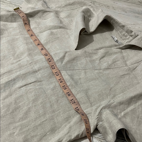 Madewell Linen Dress V-Neck - Picture 10 of 11